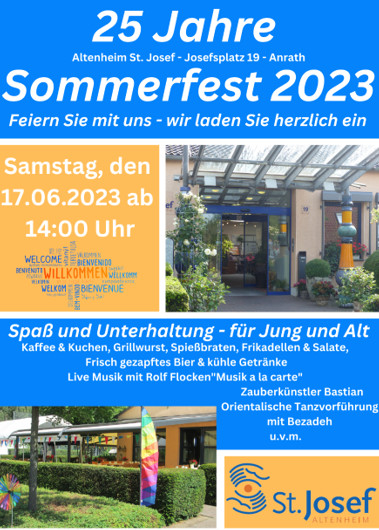 Ein voller Erfolg – Das Sommerfest 2023 – 25 Jahre St. Josef!